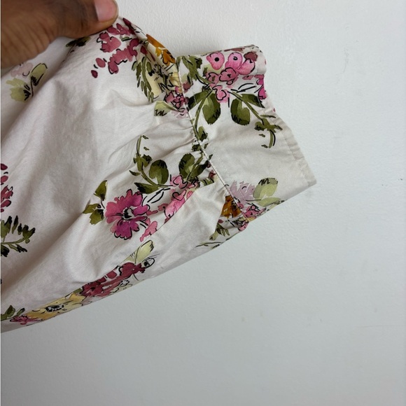 Johnny Was Isabella Cotton Blouse In Multicolor Floral Size Large - Picture 6 of 11